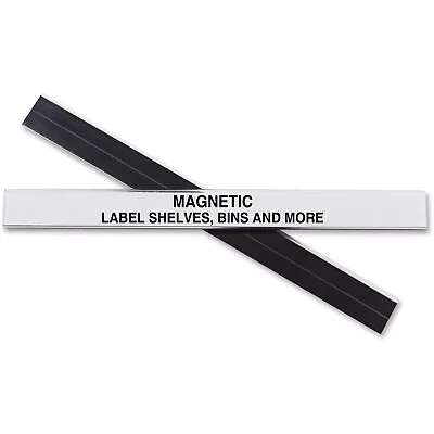 C-Line Label Holder Magnetic F/ Shelf/Bin 1/2 X6  10/BX Clear 87207 • $16.72