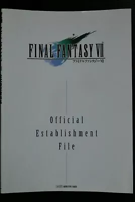 Final Fantasy VII Establishment File (Square: Art Guide Book) From JAPAN • $111.84