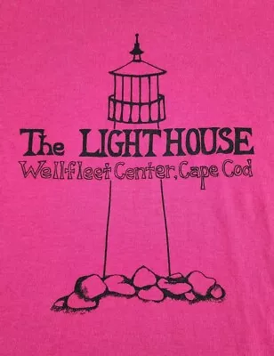 VINTAGE Cape Cod Shirt Mens Medium The Lighthouse Wellfleet Center 80s Adult A37 • $22.67