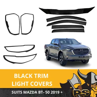 Bonnet Protector Weathershields & Black Covers For Mazda BT50 BT-50 2019+ TF Ser • $199