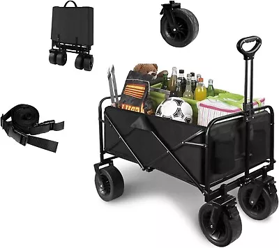 Wagon Folding Cart Collapsible Garden Beach Utility Outdoor Camping Sports • $64
