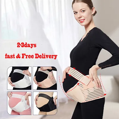 £8.69 • Buy Pregnancy Maternity Belt Lumbar Back Support Waist Band Belly Bump Brace Strap