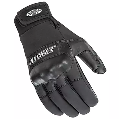 Joe Rocket Prime Leather Textile Street Motorcycle Black Gloves - Pick Size • $29.69