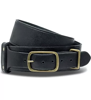 Damn Near Kilt 'Em Dundee Kilt Belt Black Leather Size XL 44-49in • $26.49