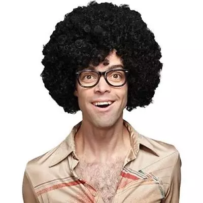 Black Afro Wig -  Adult Halloween Accessory - One Size - Halloween • $14.95