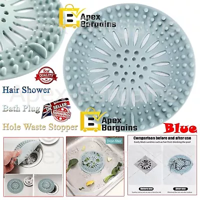 Hair Trap Shower Bath Plug Hole Waste Catcher Stopper Drain Sink Strainer Filter • £2.85