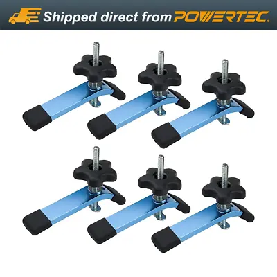 POWERTEC 71168-P3 T-Track Hold Down Clamps 5-1/2  L X 1-1/8  Width 6 PK • $44.88