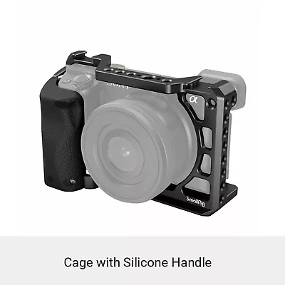 SmallRig Camera Cage Video Rig With Silicone Handgrip For Sony A6100/A6300/A6400 • £56.39