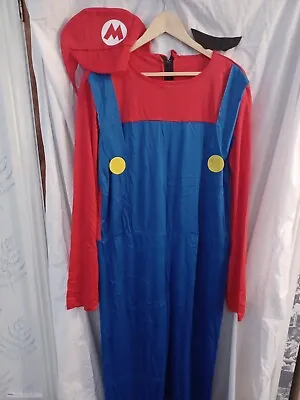 Super Mario Bros Halloween Cosplay Fancy Dress Out Fit Costume Unisex Men  • £8.99