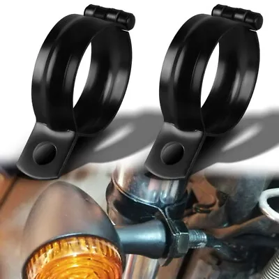 2 X 37-50mm Motorcycle Front Fork Mount Clamp Turn Signal Light  Bracket Holder • $11.58