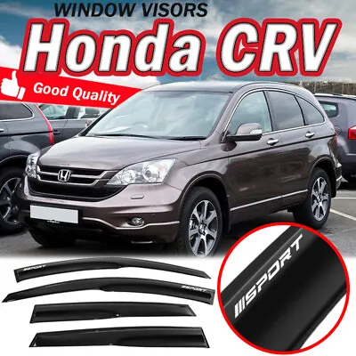 For 07-11 Honda CRV Window Visor Shade Vent Guard Acrylic Mugen Style W/ SPORT • $39.09