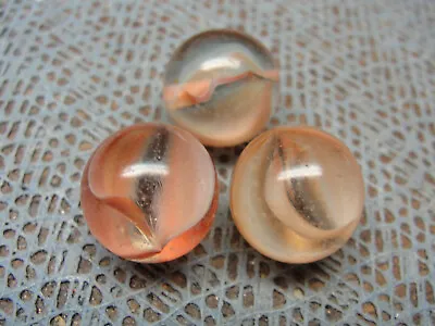3 Vintage Circa 1955-1975 Hybrid Cateye  Marbles From The Heaton/Bogart  Factory • $7.95