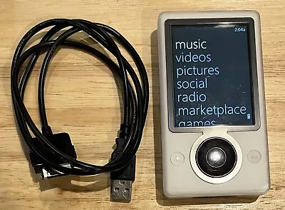 Microsoft Zune 30GB White MP3 Player Model 1090 Tested Working Read Description • $99.99