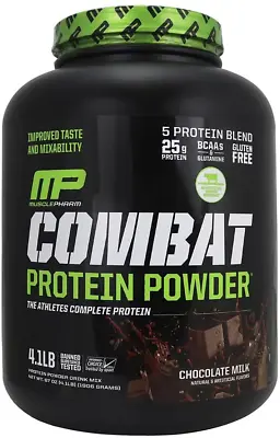 Musclepharm Combat Protein Powder Chocolate Milk 4.1 Pounds 52 Servings • $94.99