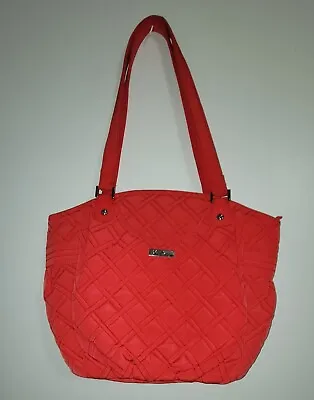 Vera Bradley Glenna  Shoulder Bag Purse Tote Canyon Sunset Red Microfiber  • $24