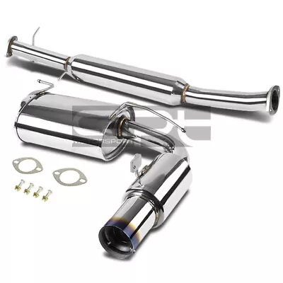 Miata Mx5/mx-5 Na Stainless Catback 2.5  Burnt Exhaust Muffler 3.5 Tip+silencer • $173.99