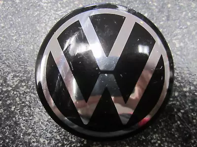 VW Black & Chrome OEM Center Cap  2-3/8  60mm 2GJ601171  11K601171 - One/1 • $20