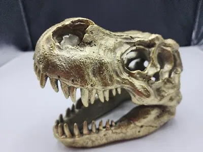 Gold T-rex Fossil Head 6  Figurine • $29.45