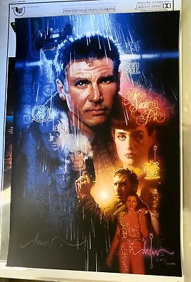 Blade Runner Drew Struzan Ltd. Ed. SIGNED 24 X 36 Print Harrison Ford NEW • $299.99