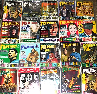 Castle Of Frankenstein- Lot Of 20 Vintage Monster Magazines • $350