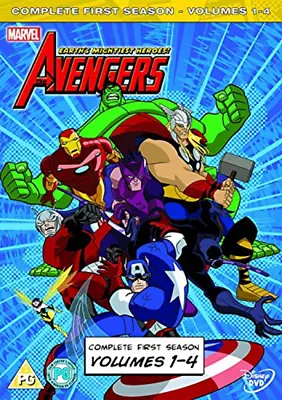 Marvel Avengers Complete First Season Volumes 1 - 4 2012 DVD Top-quality • £2.35