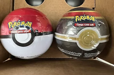 Pokemon TCG Poke Ball Tin Lot Of 2 -D21- New/Sealed COSMIC ECLIPSE REBEL CLASH • $37