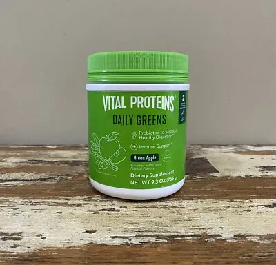 Vital Proteins Daily Greens Probiotics To Support Healthy Green Apple EXP 11/24 • $19.99