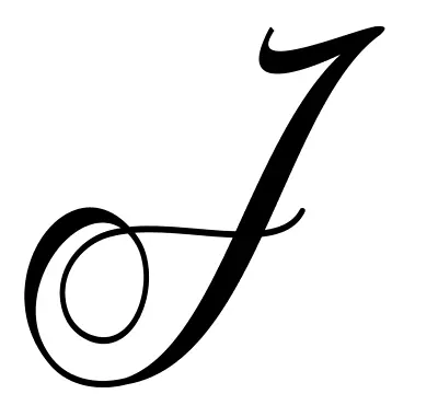 J Monogram Script Initial Letter Vinyl Decal Sticker For Home Cup Car Wall A1180 • $2.99