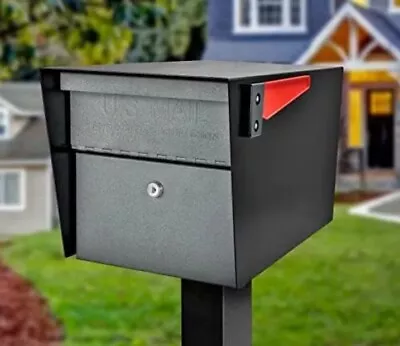 Mail Boss  7521 Locking Mailbox Large Black & Granite FREE SHIPPING • $129.99