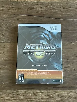 Metroid Prime Trilogy Collector's Edition Wii Steelbook Brand New Factory Sealed • $299.38