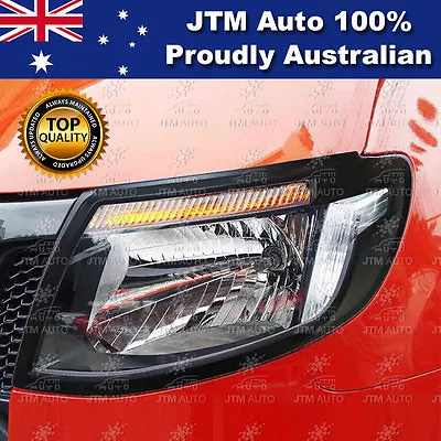 MATT Black Head Light Trim Cover Protector To Suit Suits Ford Ranger 2012-2015 • $40.50