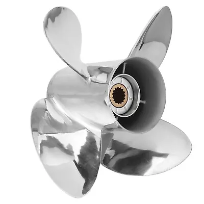 13 X 19 Outboard Boat Propeller 15 Spline Fit Yamaha 50-130 HP 4 Blades PropRH • $319.90