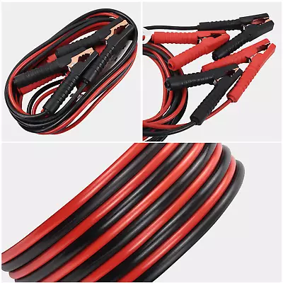 HEAVY DUTY 2 GAUGE 800 AMP 2x13 FT BATTERY BOOSTER CABLE EMERGENCY POWER JUMPER • $27.98