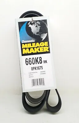 660K8 MK Mileage Maker Ribbed Serpentine Belt - Free Shipping • $12.04