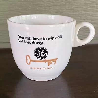 Vintage GE Coffee Mug Advertising P7 Range Oven General Electric Kitchen Ad • $29.99