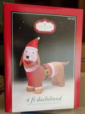 Trim-A-Home 4' Dachshund Christmas Inflatable • $35