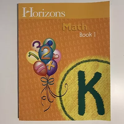 HORIZONS Kindergarten Math Student Books 1 Clean Pages#17 • $17