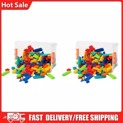 200Pcs Bristle Shape Blocks Build And Play Fun Bricks Set For Boys Girls • $54.33