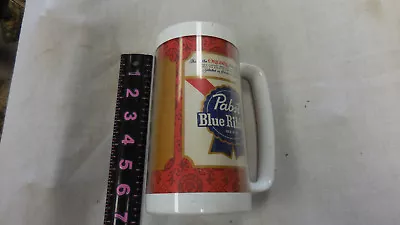 Vintage Pabst Blue Ribbon  Beer Thermo-Serv Plastic Mug  Cup Stein • $15