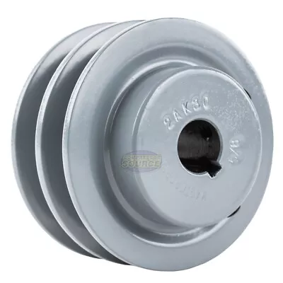$36.95 • Buy Cast Iron 3   Dual Groove Pulley A Section V Belt 4L For A 5/8   Keyed Shaft