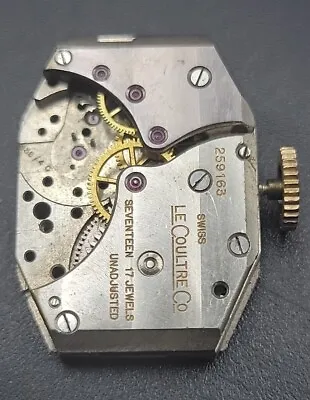 Vintage Mens LeCoultre 438/4C Watch Movement For Repairs • $124