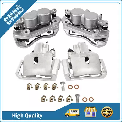 Front And Rear Brake Calipers With Bracket Set Of 4 For 2006-2008 Dodge Ram 1500 • $199.32
