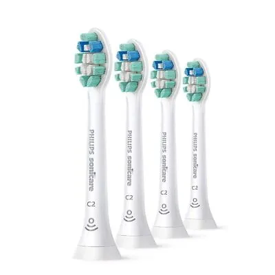 4 Handles C2 Sonicare Plaque Defence HX9023 Toothbrush Replacement Heads White • $35.99