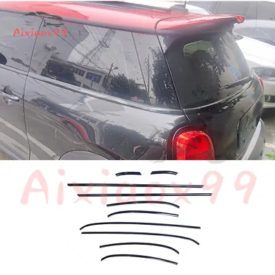 For Mini Cooper F56 2-Door Gloss Black Stainless Car Window Trim Strip 2014-2024 • $160.28