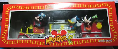 Vintage Nib Disney Mousetoys Engineer Mickey With Donald Duck & Goofey • $24.99