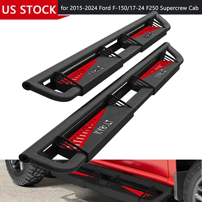 Running Boards For 2015-2024 Ford F-150 17-24 F250 Super Crew Cab Side Step Bars • $229.80