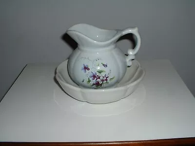 McCoy Vintage Pottery Pitcher And Bowl Wash Basin  • $12.95