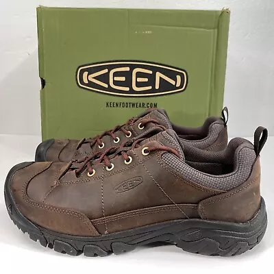 Keen Targhee III Oxford Leather Lace Up Men’s Size 11.5 Dark Earth Shoes 1023288 • $59