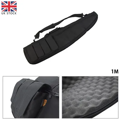 Tactical Hunting Shooting Padded Carry Case Air Rifle Gun Slip Bag Outdoor 1m UK • £16.59