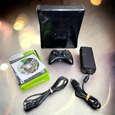 $110 • Buy Microsoft Xbox 360 S Slim Console 250GB Model 1439 Super Bundle With 7 Games